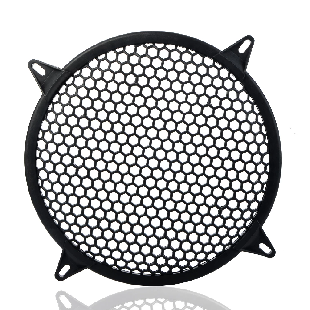 12 inch Round Car Audio Subwoofer Grill, Cover Black Plastic Mesh